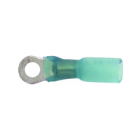 16-14GA (Blue) 'Crimp & Shrink' Ring Terminals, #8 Stud (25pcs/pk) - CUL Approved