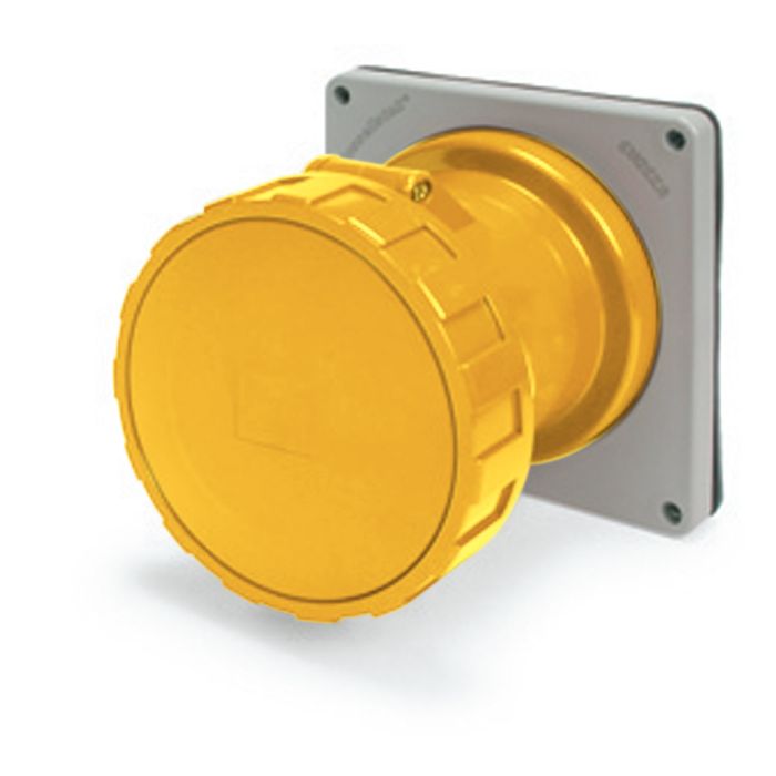 RECEPTACLE 2P-E IP67 100A 4h 100-130V