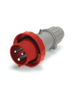 IP44 PLUG 30A  480VAC  2P 3W  SPLASHPROOF