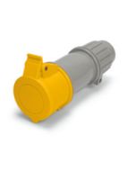 IP44 CONNECTOR 20A  125VAC  2P 3W  SPLASHPROOF