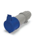 IP44 CONNECTOR 20A  250VAC  2P 3W  SPLASHPROOF