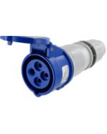 IP44 CONNECTOR 20A  3phase delta 250VAC  3P 4W  SPLASHPROOF