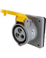 IP44 RECEPTACLE 20A  125VAC  2P 3W  SPLASHPROOF