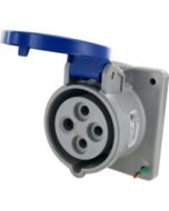 IP44 RECEPTACLE 20A  3phase delta 250VAC  3P 4W  SPLASHPROOF