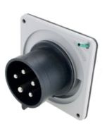 IP44 INLET 20A  3phase delta 347/600VAC  4P 5W  SPLASHPROOF