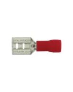 KSPEC FEM SLIDE 22-18GA .250x.032 PVC RED 100PK