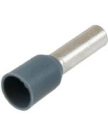 12 AWG Insulated Single Ferrule - 10mm - Grey - 500pc/pk