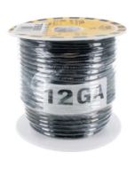 WIRE TEW 12GA BLACK 30M 98FT