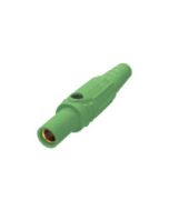 Set Screw Female Connector - 150A 600V - Green Santoprene - Brass Contacts