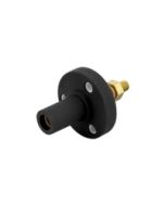 Set Screw Female Receptacle - 150A 600V - Black Santoprene - Brass Contacts