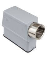 HOOD - 10P+Ground    TWO PEGS  SIDE ENTRY  HIGH CONSTRUCTION  CABLE GLAND PG 16