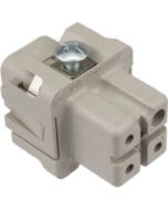 FEMALE INSERT - SCREW TERMINAL 3P+Ground 10A MAX - 250V WHITE