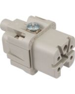 FEMALE INSERT - 4P+Ground 10A MAX - 250V WHITE