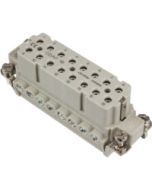 FEMALE INSERT - SCREW TERMINAL  16P+Ground  10A MAX - 600V