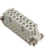 FEMALE INSERT - SCREW TERMINAL  16P+Ground  10A MAX - 600V
