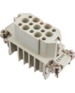 FEMALE INSERT - CRIMP TERMINAL 15P+ Ground 10A - MAX 250V