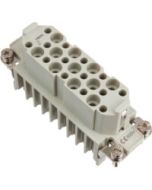 FEMALE INSERT - 25P+Ground 10A - MAX 250V CRIMP TERMINAL