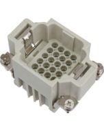 MALE INSERT - 24P+Ground 10A MAX - 250V CRIMP TERMINAL