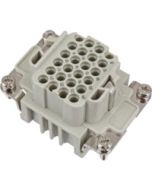 FEMALE INSERT - 24P+Ground 10A MAX - 250V CRIMP TERMINAL