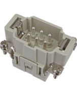 MALE INSERT - 6P+Ground 16A MAX - 600V CAGE CLAMP