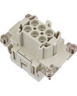 FEMALE INSERT - 6P+Ground 16A MAX - 600V CAGE CLAMP