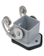 PANEL MOUNTING BASE STRAIGHT - 3 or 4P+Ground 10A MAX - 250V SINGLE LEVER METAL TYPE GRAY