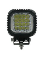 LED Tractor/Utility Lamp, 10° Spot Beam, 4800 Lumens, 5" Square - Aluminum Housing (9-32VDC) Glass Lens