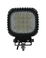 LED Tractor/Utility Lamp, 20° Flood Beam, 4800 Lumens, 5" Square - Aluminum Housing (9-32VDC) Glass Lens