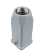 HOOD - 3 or 4P+Ground 10A MAX - 250V TWO PEGS TOP ENTRY METAL TYPE GRAY PG 11 THREAD