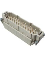 MALE INSERT - 24P 25-48+Ground 16A MAX - 600V CAGE CLAMP