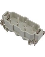 MALE INSERT - 6P+Ground 35A MAX - 600V SCREW TERMINAL