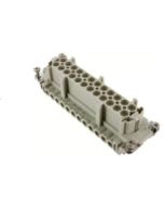 FEMALE INSERT - 24P+Ground 16A MAX - 600V SCREW TERMINAL W/ WIRE PROTECTION