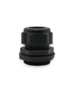 DOME CONN 1.25in NPT .70-.98in BLACK c/w O-ring and locknut