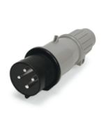 IP44 PLUG 20A  3phase 600VAC  3P 4W  SPLASHPROOF