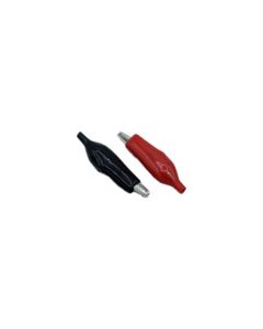 BATT ALLIGATOR CLIP 5AMP WITH VINYL BOOTS, 1PAIR