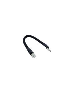 2/0GA Battery Harness Top Stud, 17" Black (Negative)