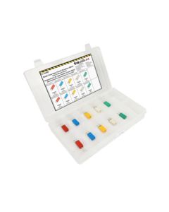10PC Mini Blade-Type Circuit Breaker Assortment Kit - (Mini Flip Kit Series)