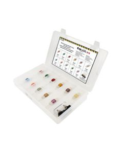12PC Bolt-On Fuse (Mid-Amp) Assortment Kit - (Mini Flip Kit Series)