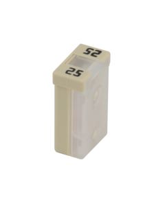 FUSE FEMALE LINK 'M'-TYPE 25A WHITE NON-SLOTTED