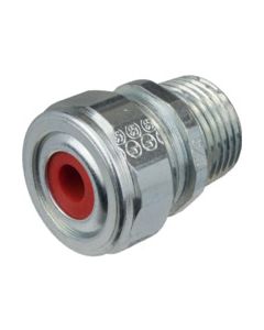 1/2" - Steel Cord Grip - 0.15" - 0.25" Cable Diameter - Red