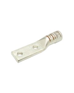 Aluminum Lug 1/0 AWG 3/8" 2 Hole Tan