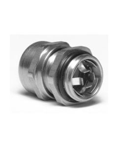 1/2" NPT Nickel-Plated Brass EMC Cable Glands - 0.236" - 0.472" Cable Range