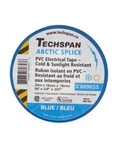Cold Weather Electrical Tape, Ice-Blue - 100 x 20m (66') Rolls