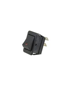 Switch Rocker Dpst Quick Connect 20A Red