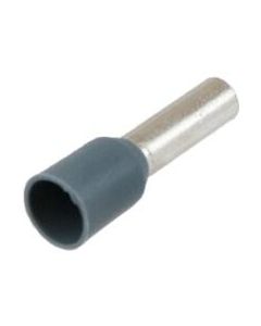 12 AWG Insulated Single Ferrule - 10mm - Grey - 500pc/pk