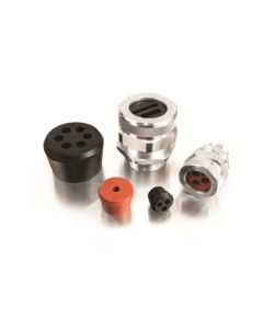1/2" NPT Nickel-Plated Brass Cord Grip - 0.23" - 0.47"