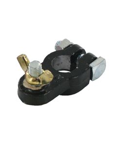 BATT TERM WING-NUT LEAD NEGATIVE 5/16" BLACK 10PK