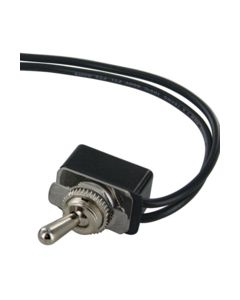 SWITCH TOG LIGHT-DUTY ON/OFF NICKL PL 2-LEADS BAT HNDL -25PK