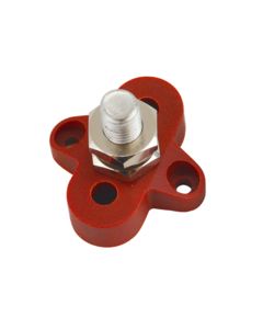 BATT POWER DISTRIBUTION POST SINGLE RED 3/8