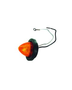 2" 'Beehive' Clearance/Marker Lamp/Grommet/Pigtail Kit, (Amber) 10 LEDs